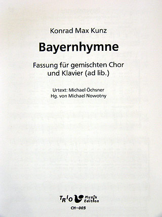 Bayernhymne (g - Dur)