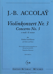 Konzert 3 E - Moll