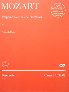 Vesperae Solennes De Dominica Kv 321