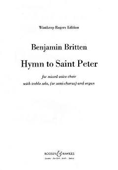 Hymn To St Peter Op 56