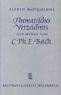 Thematisches Verzeichnis Der Werke Von C P E Bach