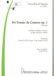 6 Sonaten Da Camera Op 1 Bd 2 (nr 4-6)