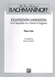 Variation 18 (Paganini Rhapsodie Op 43)