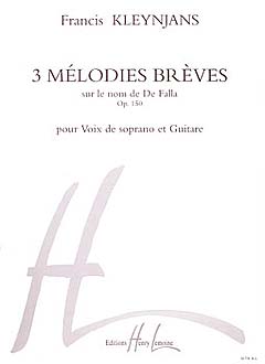 3 Melodies Breves Sur Le Nom De De Falla Op 150