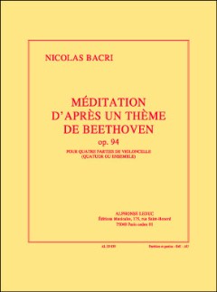 Meditation D'Apres Un Theme De Beethoven Op 94