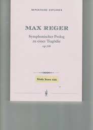Symphonischer Prolog Zu Einer Tragoedie Op 108