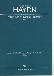 Missa Sancti Nicolai Tolentini Mh 109