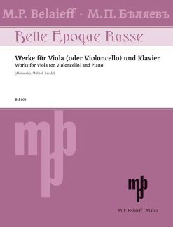 Werke Fuer Viola (oder Violoncello) Und Klavier