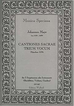 Cantiones Sacrae Trium Vocum (1596)