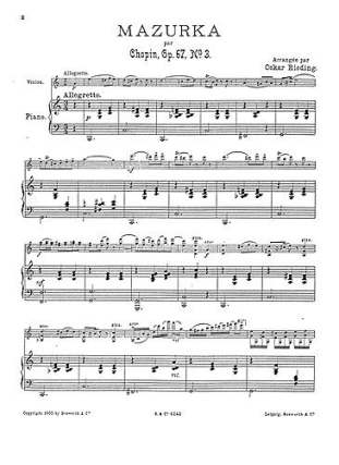 Mazurka (chopin Op 67/3)