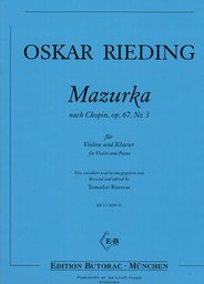 Mazurka Op 67,3