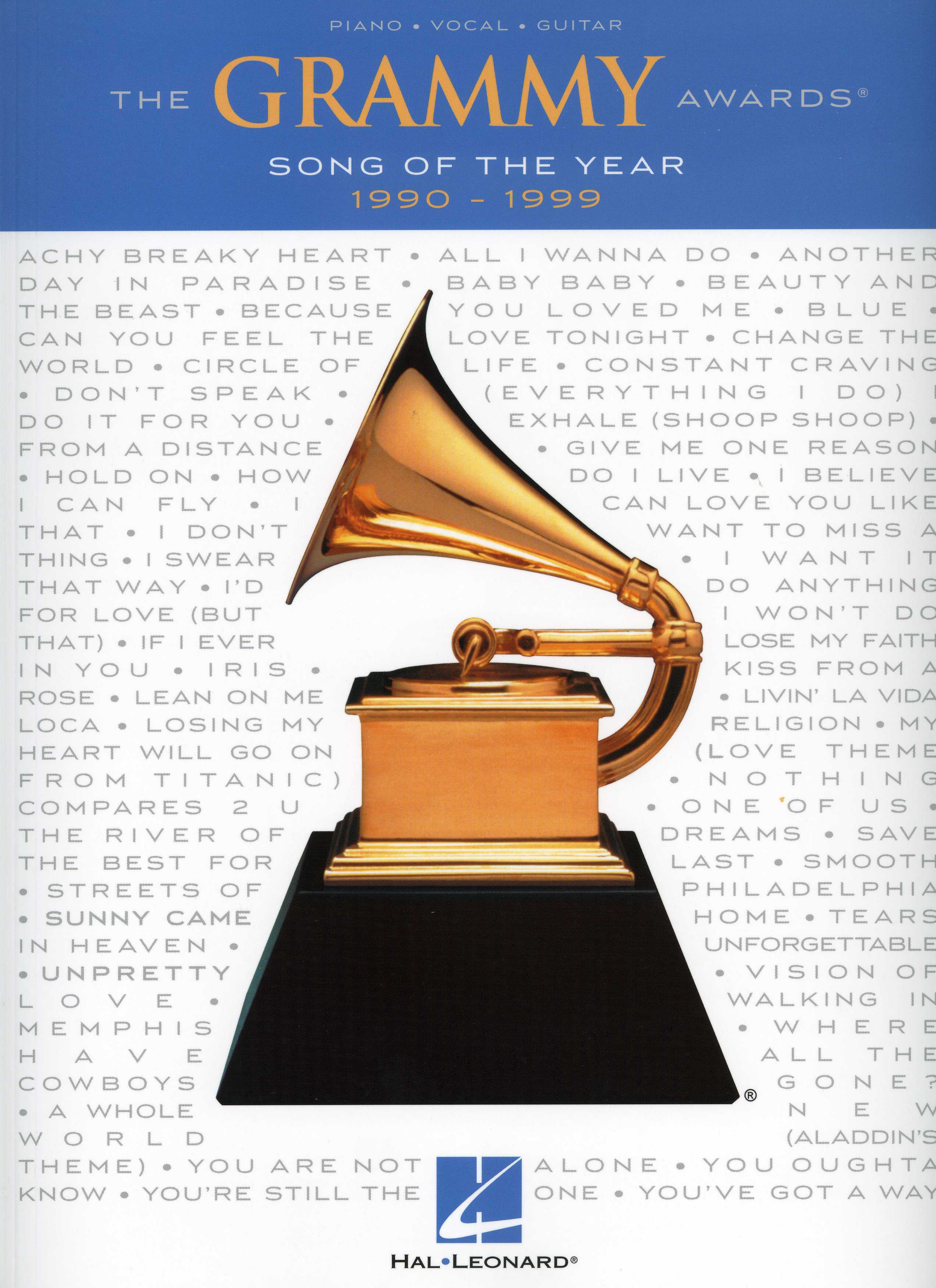 The Grammy Awards Song Of The Year 1990 - 1999