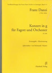 Konzert In G für Fagott und Orchester (P 238)