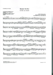 Konzert Es - Dur Oboe und Streicher