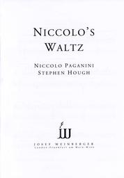 Niccolo'S Waltz