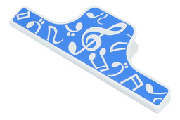 Jumbo Clip Violinschlüssel blau, Länge 15 cm