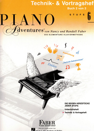 Piano Adventures 6 - Technik + Vortragsheft 2/2