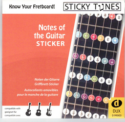 Sticky Tunes Notes Of The Guitar
