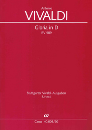 Gloria D - Dur Rv 589 - Revidierte Ausgabe