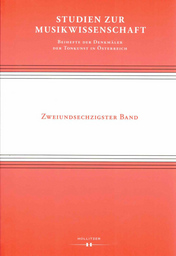 Beiheft der Denkmäler der Tonkunst in Österreich Band 62