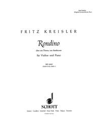 Rondino Ueber Ein Thema Von L V Beethoven