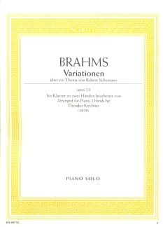 Variationen Op 23 Ueber Ein Thema Von Robert Schumann