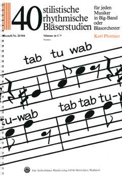 Tab Tu Wab - 40 Stilistische Rhythmische Blaeserstudien