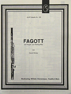 Grifftabelle Fagott