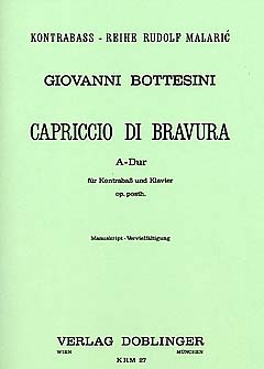 Capriccio Di Bravura A - Dur Op Posth