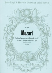 Missa Brevis C - Dur Kv 259 (orgelsolomesse)