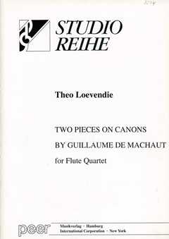 2 Pieces On Canons By Guillaume De Machaut