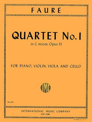Quartett 1 C - Moll Op 15