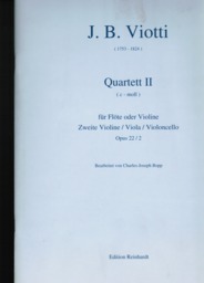 Quartett Op 22/2 C - Moll
