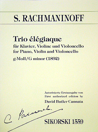 Trio Elegiaque G - Moll