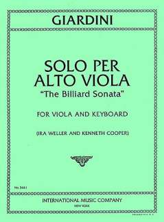 Solo Per Alto Viola - Billiard Sonate