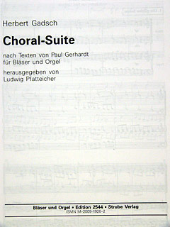 Choral Suite Nach Texten Von Paul Gerhardt