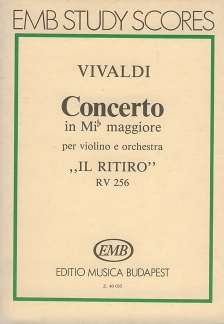Concerto Es - Dur Rv 256 F 1/231 T 502 Il Ritiro