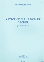 3 Strophes Sur Le Nom De Sacher