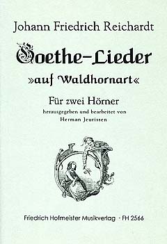 Goethe Lieder Auf Waldhornart