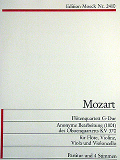 Quartett G - Dur Nach Kv 370 (bearbeitung)