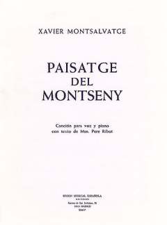 Paisatge Del Montseny