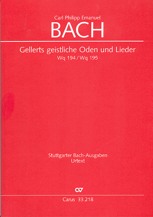 Gellerts Geistliche Oden + Lieder Wq 194 + 195