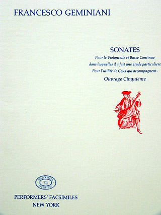 Sonates Pour Le Violoncelle Et Basse Continue Op 5