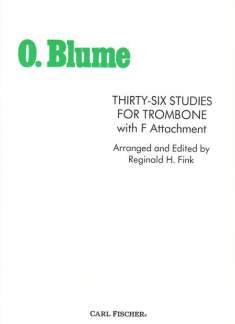 36 Studies For Trombone With F Attachment