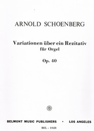 Variationen Op 40 Ueber Ein Rezitativ