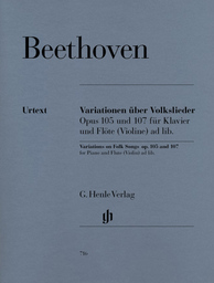 Variationen über Volkslieder Op 105 und Op 107