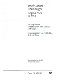 Regina Coeli Op 171/5 (6 Marianische Hymnen)
