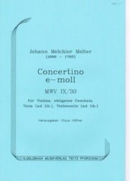 Concertino E - Moll Mwv 9/30