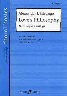 Love'S Philosophy - 3 Original Settings