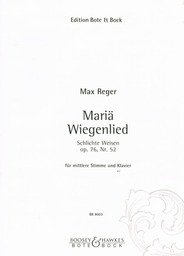 Mariae Wiegenlied Op 76/52